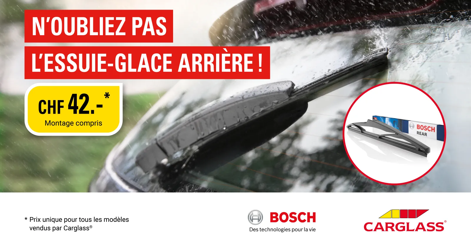 Essuie-glace arrière Bosch