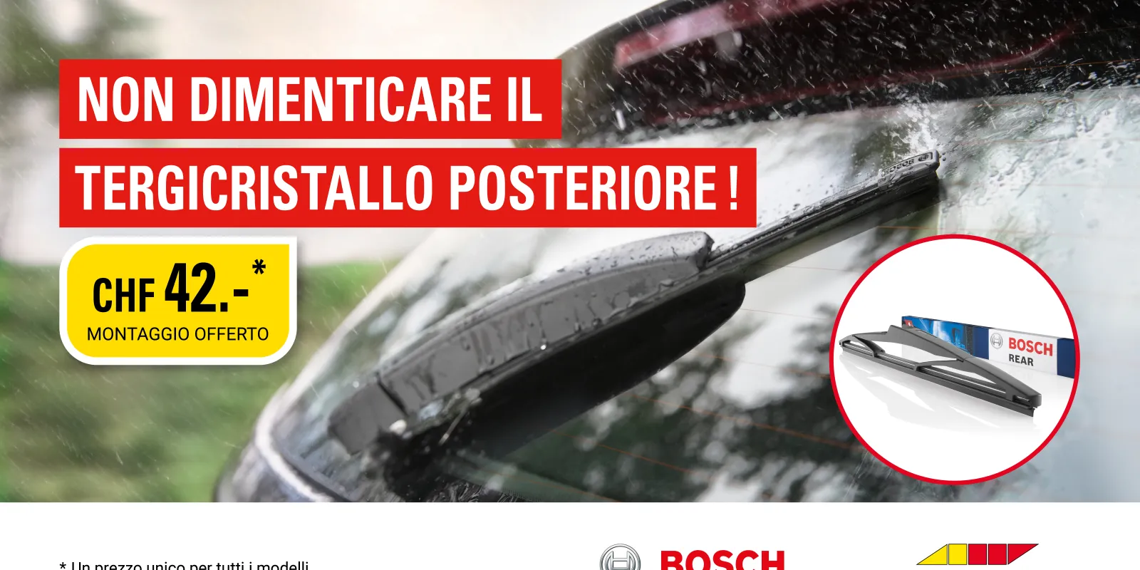 Tergicristalli posteriori Bosch