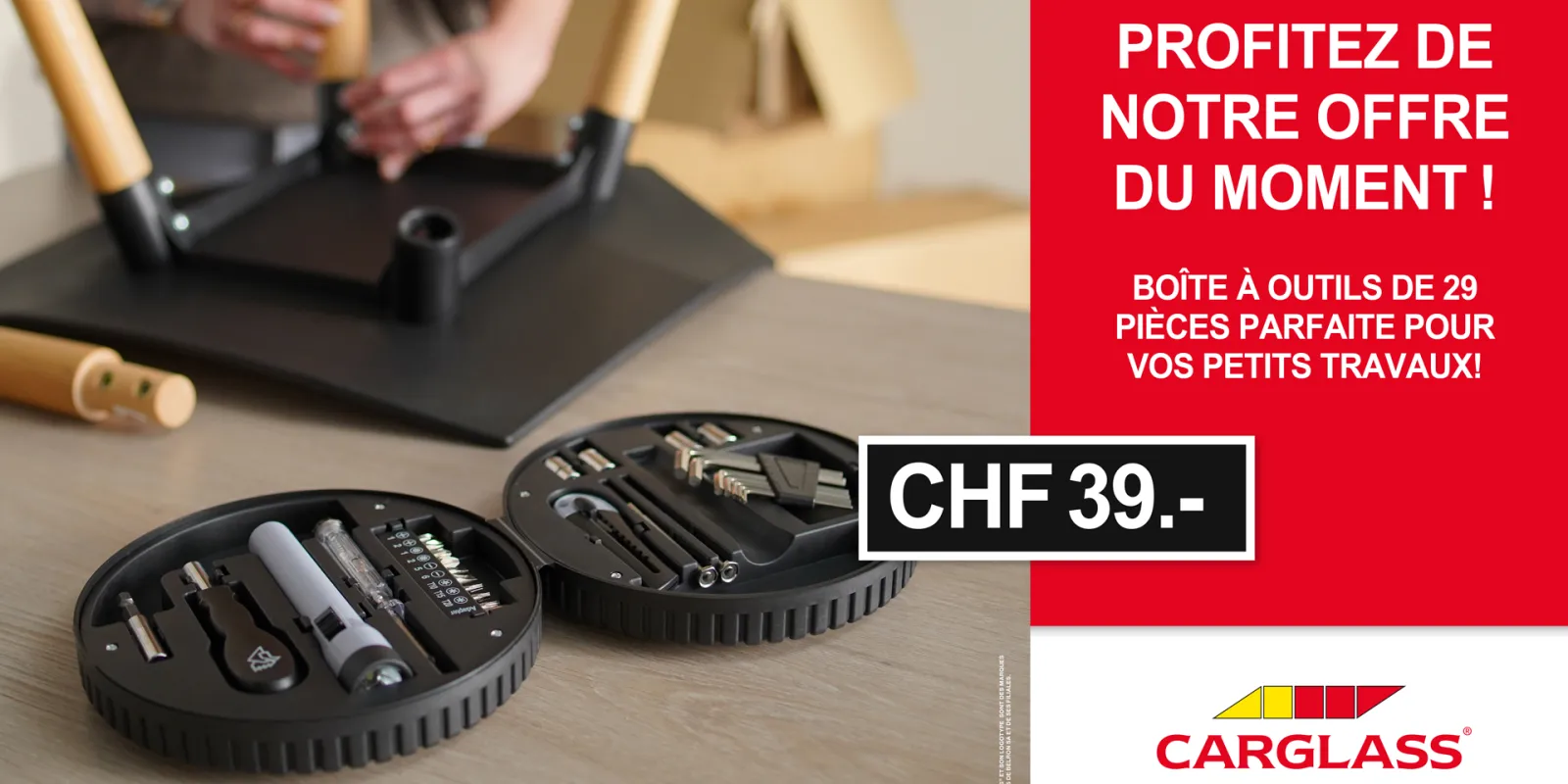 Boîte à outils 29 pièces
